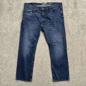 Signature by Levi Strauss & Co Jeans Men 40x30 Blue Straight Leg Dark Wash